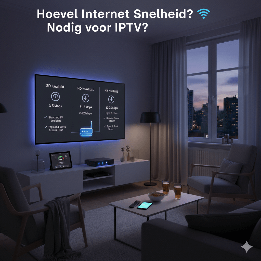 Hoeveel Internet Snelheid Heb je Nodig voor IPTV? 1 Hoeveel Internet Snelheid Heb je Nodig voor IPTV?