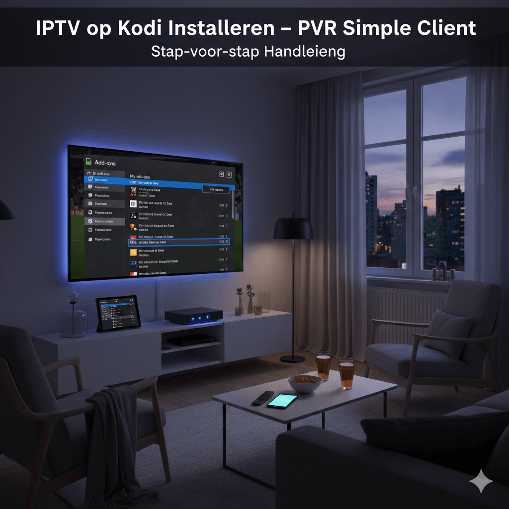 IPTV op Kodi Installeren - PVR Simple Client 1 IPTV op Kodi Installeren - PVR Simple Client